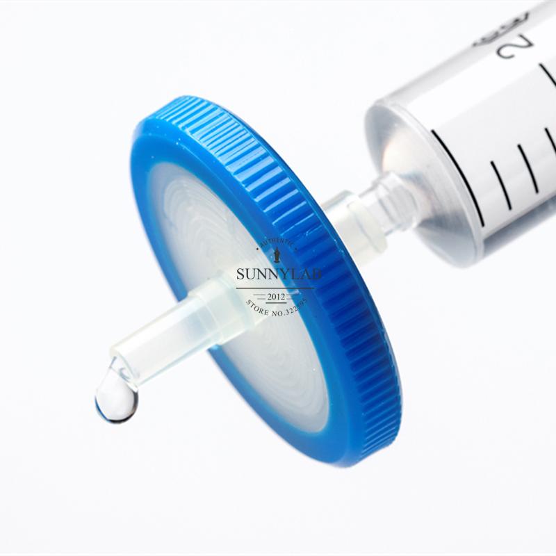 100pcs Lab 13mm 25mm 33mm 0.22/0.45/0.8um Disposable Organic Syringe Millipore Filtration Nylon Membrane Needle Filter