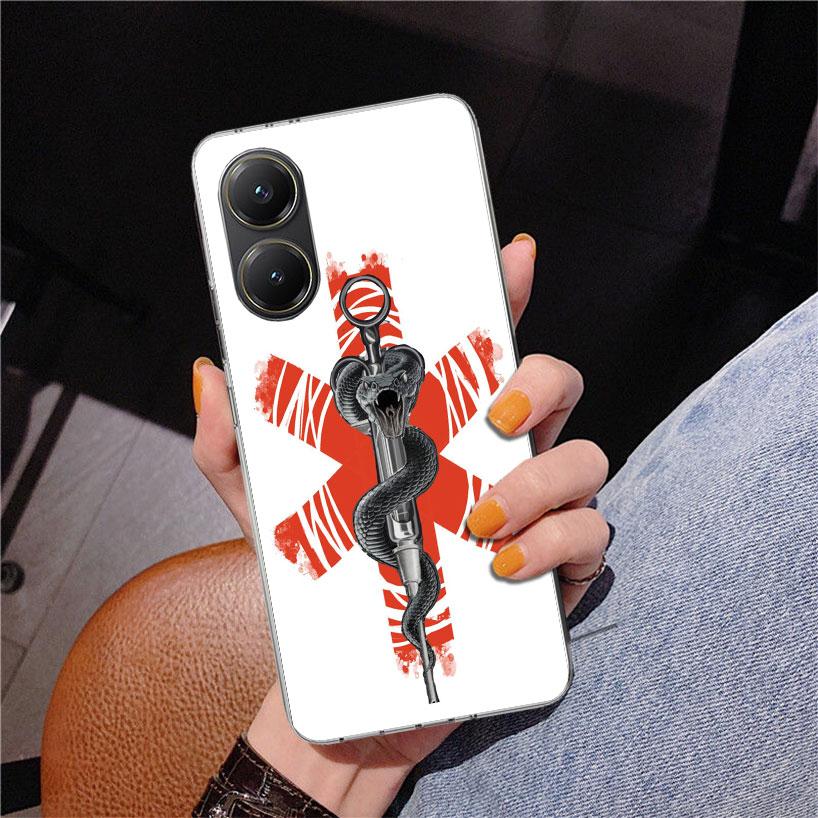EMT EMS Medical Rescue Phone Case For Xiaomi Poco X7 X6 X5 Pro F7 Ultra Redmi 15C 15 13C 13 12C 12 10 10A 10C 9 9A 9C 9T Cover P