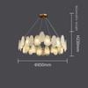 Modern living room light luxury chandelier cloud fog glass bedroom dining room bedroom room decoration Ceiling pendant lamp
