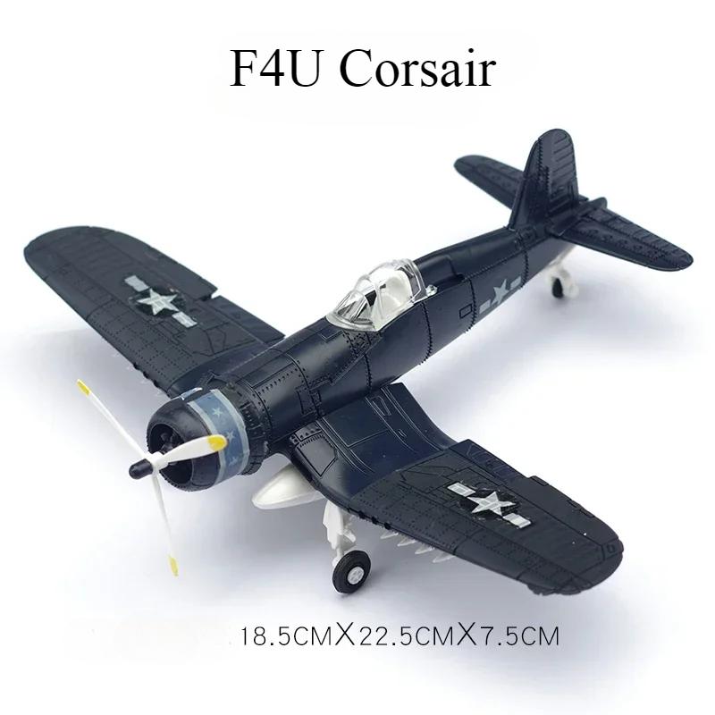 1/48 Seconde Guerre mondiale Américain Corsair Mustang Britannique Spitfire Hurricane Chasseur Allemand BF109 Kit Modèle d'Avion en Plastique à Assembler Jouet