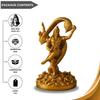 'Shivji Vasuke' Gold Antique Resin Figurine Idol Statue Shiva Murti with Vasuke Showpiece for Mandir Home Decor, Height 6 Inches, Religious