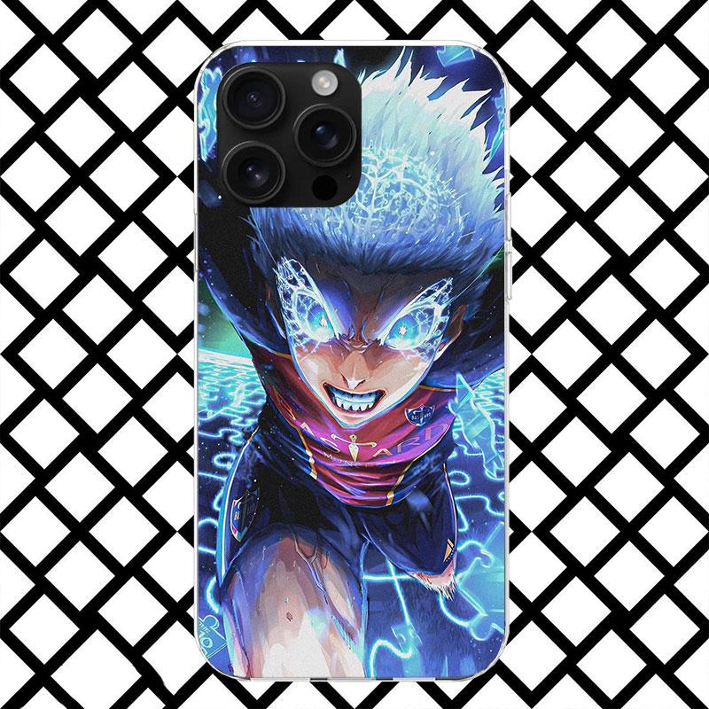 Blue Lock Isagi Yoichi Phone Case for iPhone 17 Air 16 16E 15 14 Plus 13 Mini 12 11 Pro Max 7 8 + SE 2020 Soft Cover Fundas 17 A