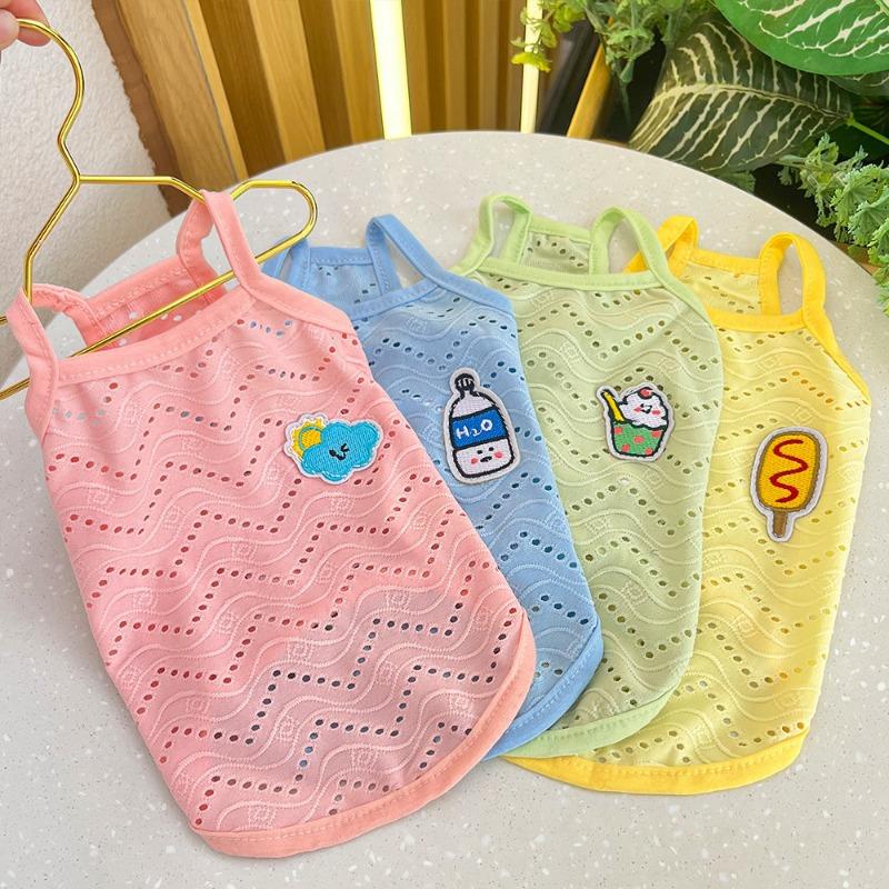 Spring and Summer Dog Clothes Dog Straps Thin Breathable Two-legged Pet Cat ClothesCat Supplies