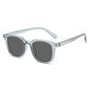 Fashion Square Transparent Grey Sunglasses Cool Street Style Shades For Outdoor Daily Life Eyewear Frame
