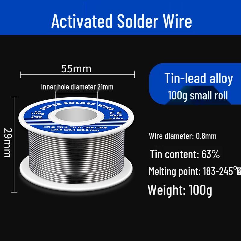 High-Purity Lead-Free Rosin Core Solder Wire for Low-Temperature Welding
