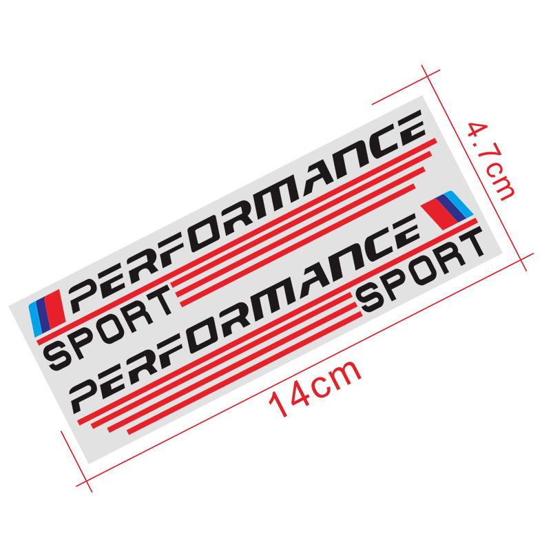 2pcs Performance Sport Sticker Vinyl Car Side Wing Rearview Mirror Badge Auto Part Decoration for BMW X1 X3 X4 X5 X6 X7 E46 E90