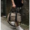Men's Canvas Tote Travel Bag Large Capacity Luggage Shoulder Crossbody Bag Korean Sport Gym Fitness Duffels Short Trip Bags