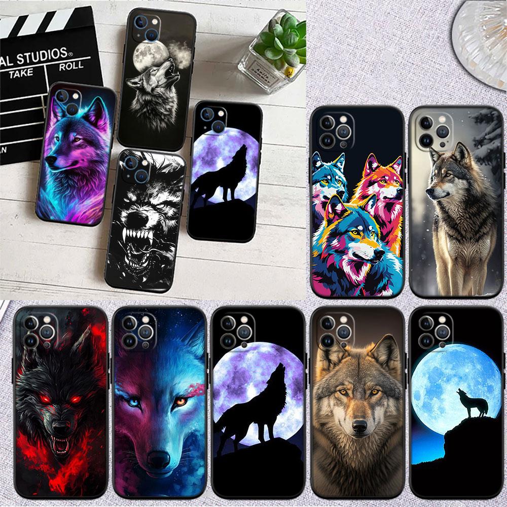 LO7 Animal Wolf Soft Shell Phone Case for Redmi Note 10 11 12 Pro Max 10S 10C 10T 11A 11S 12S 12C