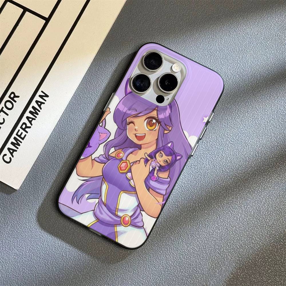 Aphmau Cute Girl Funny Phone Case For IPhone 16 15 17 Pro 11 12 13 14 Pro Max Plus Soft Ripple Silicone Cover Shell