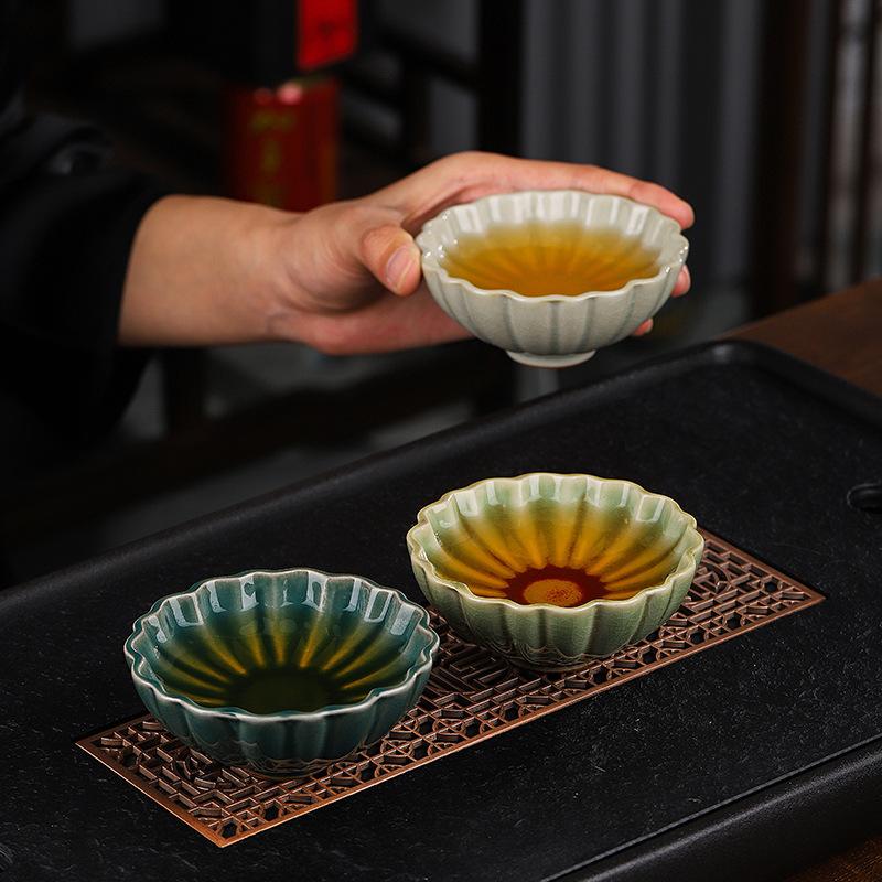 Yaozhou Celadon Ceramic Kung Fu Personal Tea Teacup Large Master Cup Special Single Cup