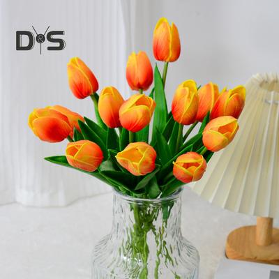Tulipe artificielle réaliste réutilisable colorée, fausse fleur, pour mariage, intérieur, maison, bureau, centre de table, décoration florale artificielle