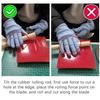 Table Tennis Rubber Manual Cutter Bowknife Set For Table Tennis Paddle Rubber Cutting Machine With Roller + Gloves