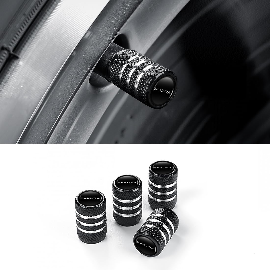 

Sakura Compatible Air Valve Cap, Car Leak-Proof, Dustproof, SAKURA B6 Series, B6AW Compatible, Tire Sakura application