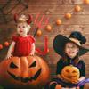 Serre-tête cornes de diable d'Halloween et queue et sceptre ras du cou Accessoires de fête de costume de cosplay d'Halloween pour adulte