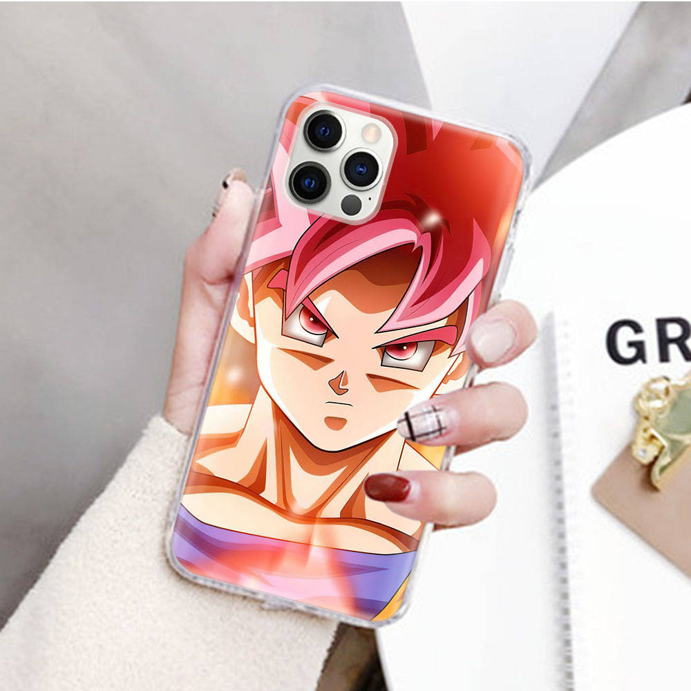 JW83 Dragon Ball Goku Transparent Case for Samsung A04 A14 A23 M33 M53 Realme 10 9 C35 C55 VIVO Y02 X80 Infinix Hot 30 Note 11 Tecno Spark 8P Pro