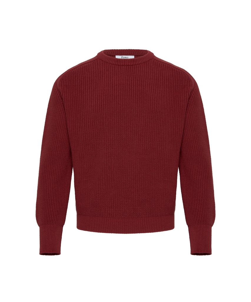 Peullojeulum Burgundy Cotton Pullover