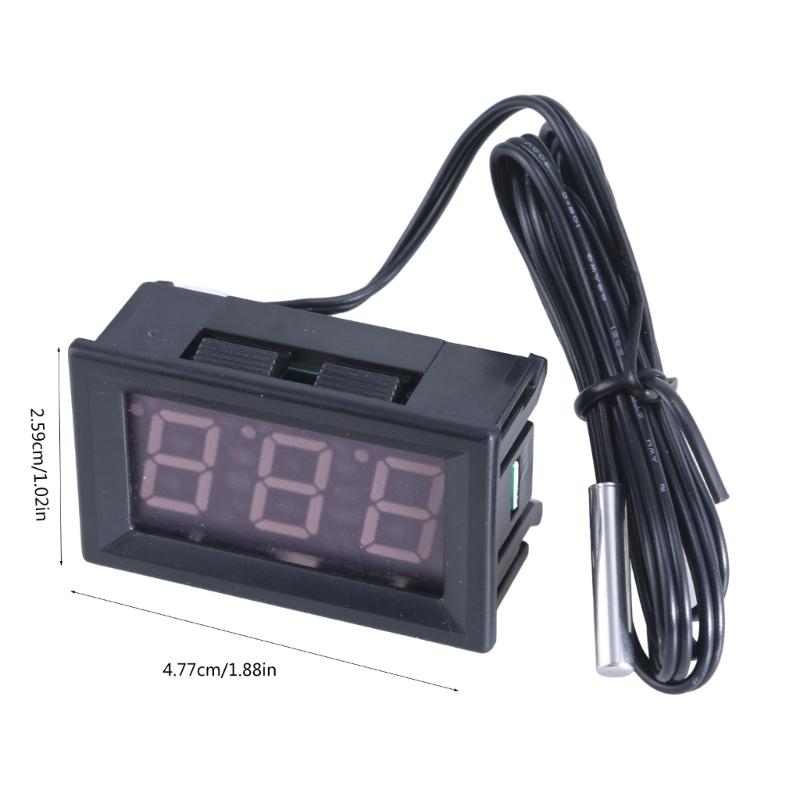 Eingebetteter digitaler Thermostat mit Sensorüberwachung, DC12V-Temperaturmesser, geeignet für Ingenieure und Wartungspersonal
