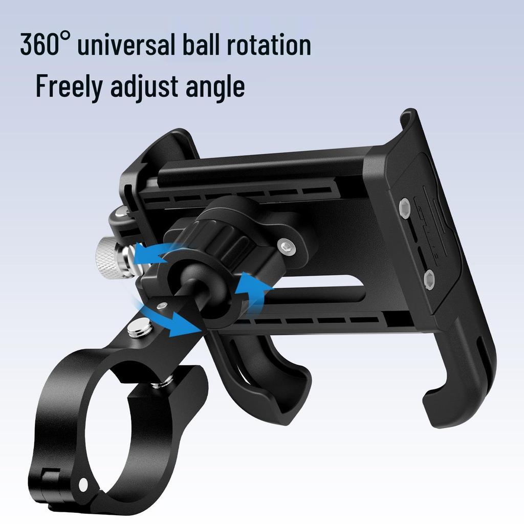 GUB P33 Aluminum Universal Rotating Phone Holder for Bike and Scooter Navigation