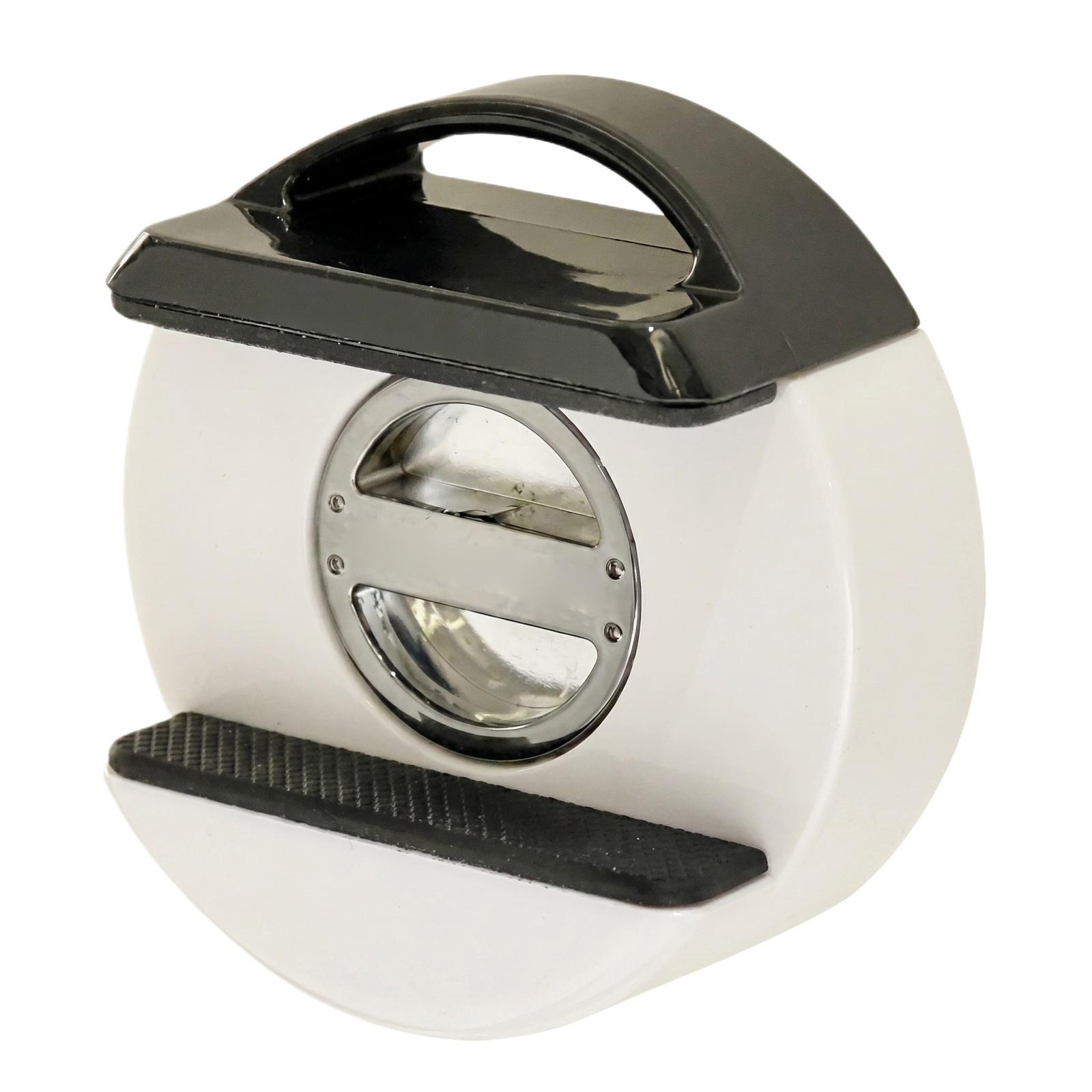 

Handheld Round Vegetable Slicer Manual Rotary Cutter Kitchen Tool with Stainless Steel Blades Ergonomic Handle Design One Size