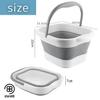 Store88 Foot Bath Foot Foam Foot for Cold 13L Bucket, Foldable, Spa, Tray, Feet, Compact, Insulated, (Gray)