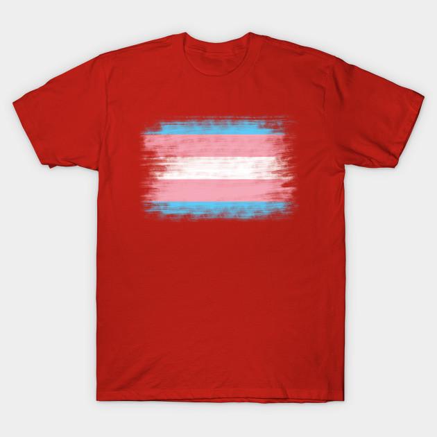 Unisex Fashion TShirt Transgender Flag Print TShirt Plus Size XS-6XL T-Shirt 100%Cotton Tops O Neck Short Sleeve Tees