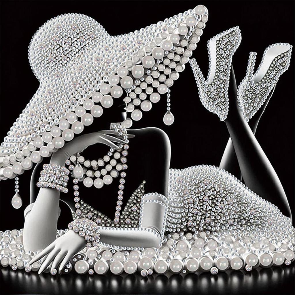 5D DIY Teilweise Speziell Geformter Bohrer Diamant Malerei Set Elegante Dame Dekoration