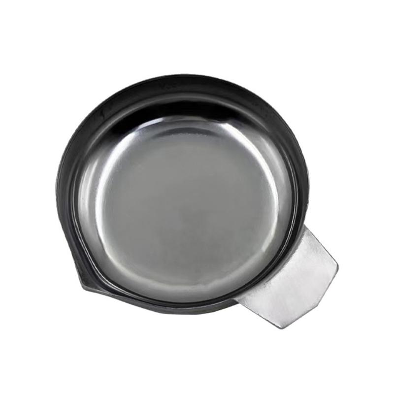2Pieces Compact Stainless Steel Weighing Trays Dishes for Home and Kitchen Use for Precise Jewelry and Herb Measurements