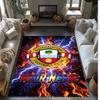 Southampton FC Printed Crystal Velvet Rug Non‑Slip Crystal Velvet Carpet For Sofa Bedroom Indoor Home Decoration