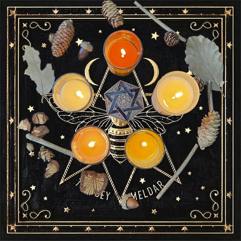 Butterfly Star Pattern Tarots Card Tablecloth Altars Cloth Altars Cloth Divinations Card Table Cloth Tapestry Easy Use