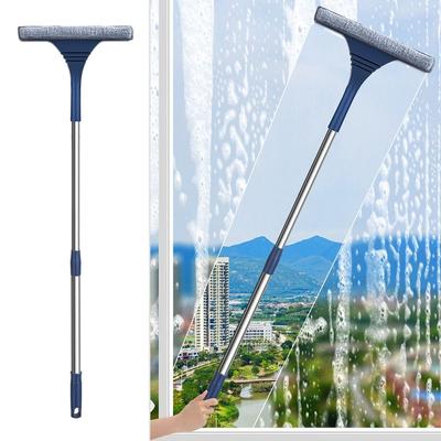 2 In 1 Window Squeegee Long Handle Magic Broom New Cleaning Tool  Home