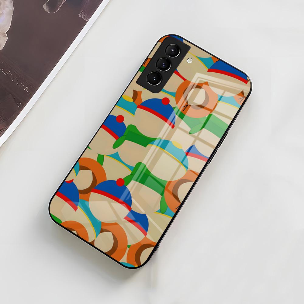 Funny S-South P-Park Phone Case For Samsung A56 A36 A26 A16 A15 A25 A35 A55 A14 A34 A24 A54 Glass Case