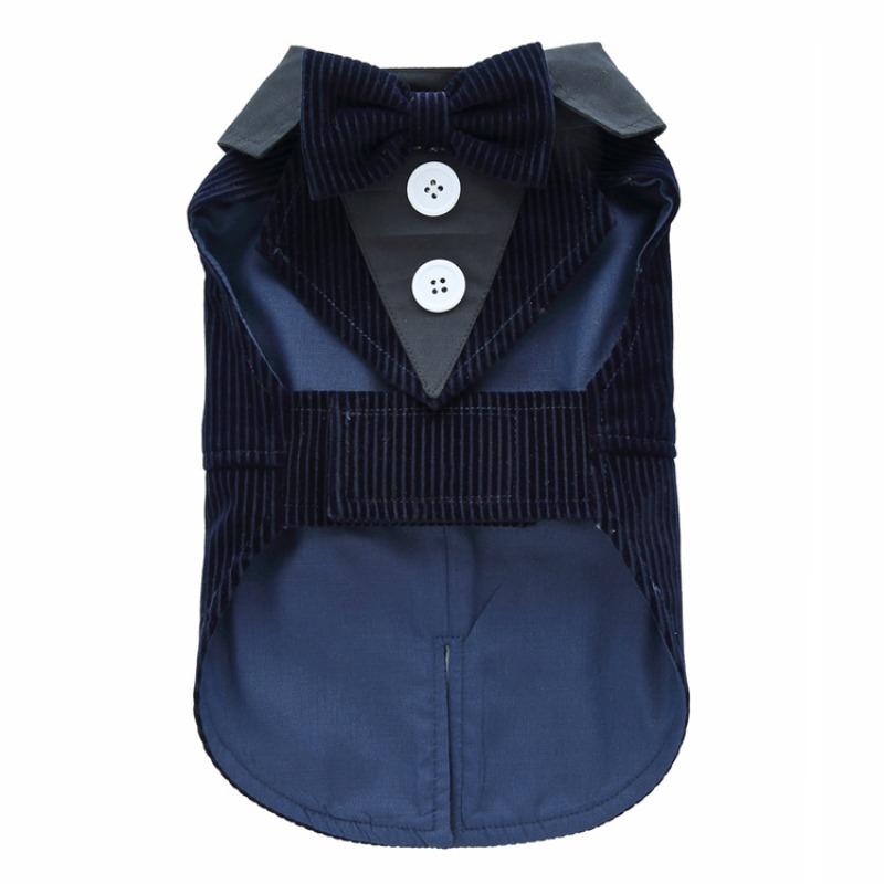 Sesja zdjęciowa Pies Smoking Mały Pies Garnitur Miękki Poliester Pasek Uroczy Zwierzę Ślubne Ubranka dla Szczeniaka Impreza Urodzinowa Prezent