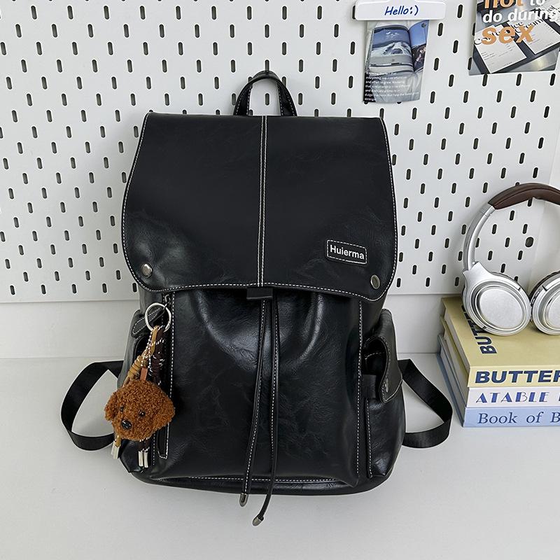 Schoolbag new fashion trend European and American style large capacity Internet celebrity backpack retro backpack anti-theft backpack