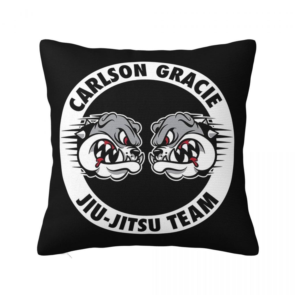Carlson Gracie JiuJitsu Team Square Pillowcase Pillow Cover Polyester Cushion Decor Comfort Throw Pillow for Home Bedroom