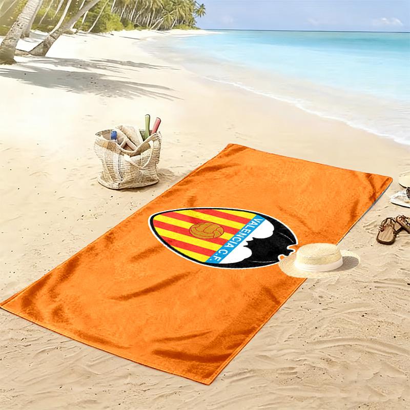 Valencia Club de Fútbol Print Beach Towel, Large Soft Quick Dry Towel for Beach Camping Swimming