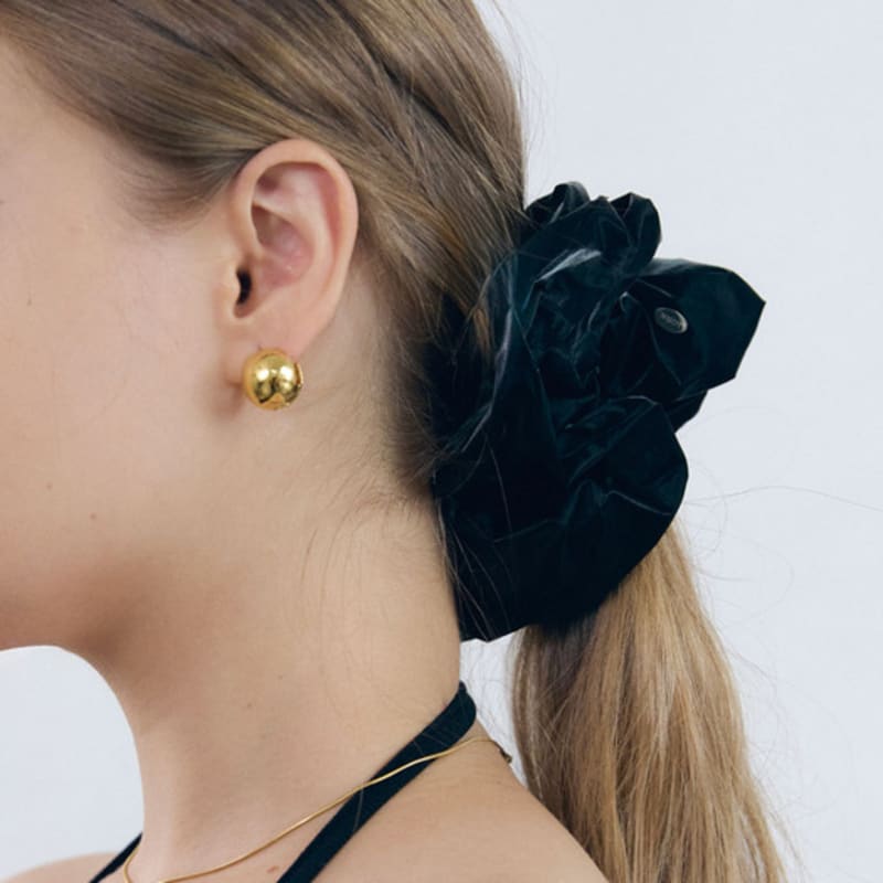 

НУОЙ Гладкая виниловая резинка для волос dark blue