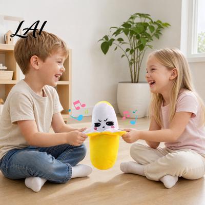 Plush Toy with Sound Effects Interactive Musical Toy Banana Strawberry Sensory Metronome