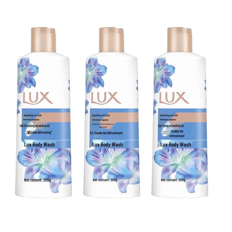 Lux Refreshing Icy Cool Shower Gel 3-Pack
