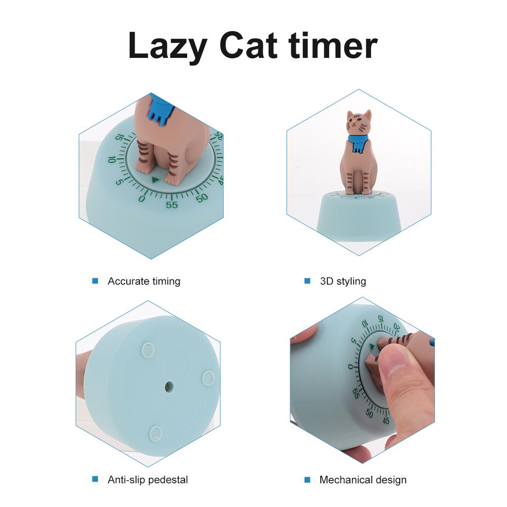 1pc Clockwork Timer Durable Study Timer Kitchen Timer Countdown Clock Kitchen Reminder for Work