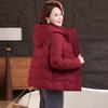 Women's Winter Hooded Plus Size Short Puffer Coat