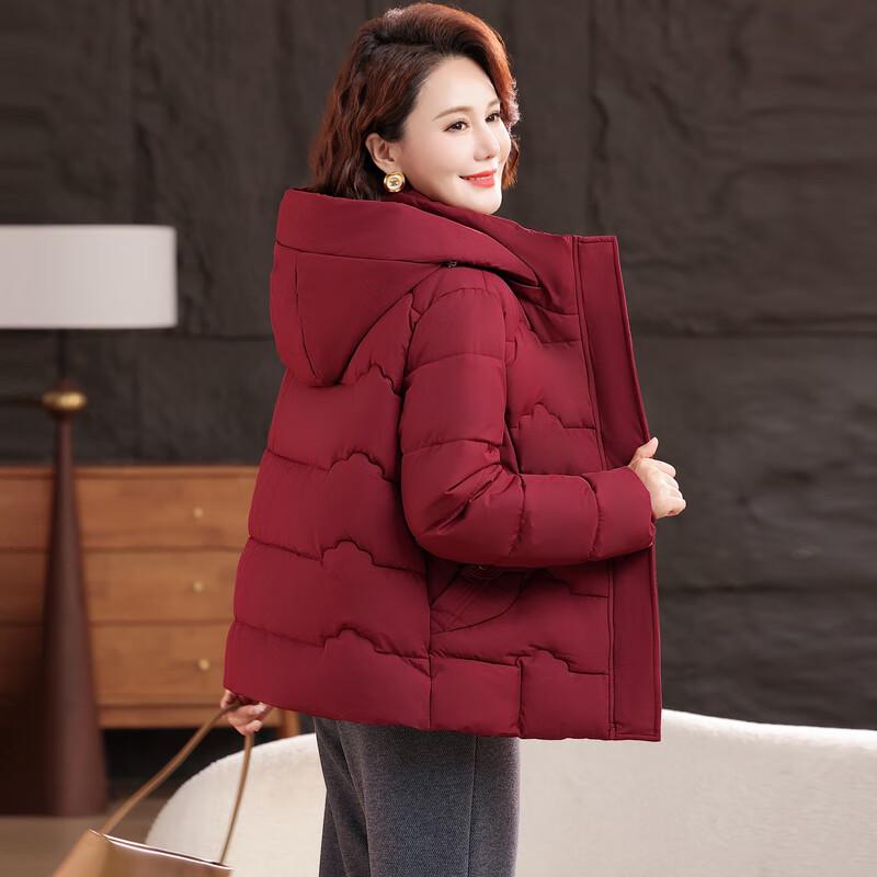 Women's Winter Hooded Plus Size Short Puffer Coat
