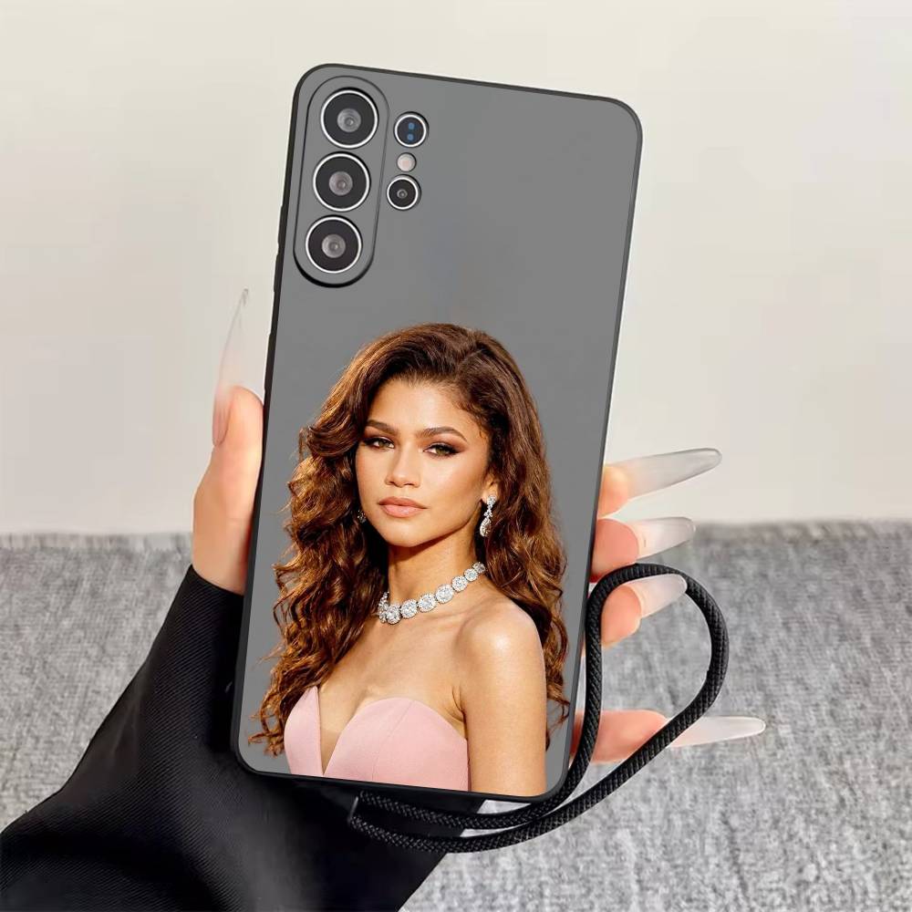 Z-Zendaya Phone Case Black Silicone Soft For Samsung S25,S24,S21,S22,S23,S30,Ultra,S20,Plus,Fe,Lite