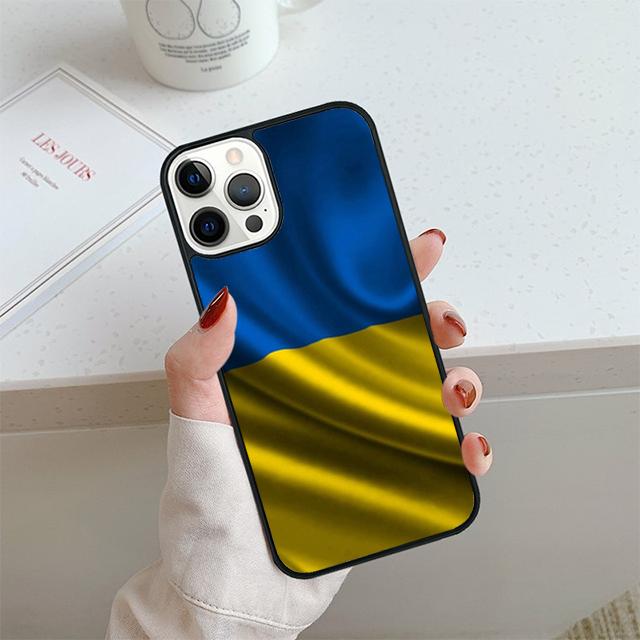 U-kraine Flag Phone Case For iPhone 17 Air 13 12 14 15 16  Cover For Apple iPhone 17 Air 14 15 16 Pro Max Plus Coque