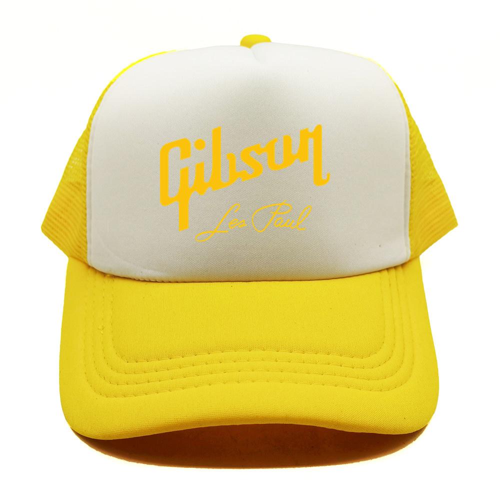 Gibson Les Paul Trucker Cap Unisex Cool Guitar Gibson Hat Baseball Cap Cool Summer Unisex Mesh Net Caps MZ