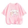 Summer Casual Cinnamoroll T-shirt 3-14Y Kids Boys Clothes Girls Cute Sanrio Graphic Tops