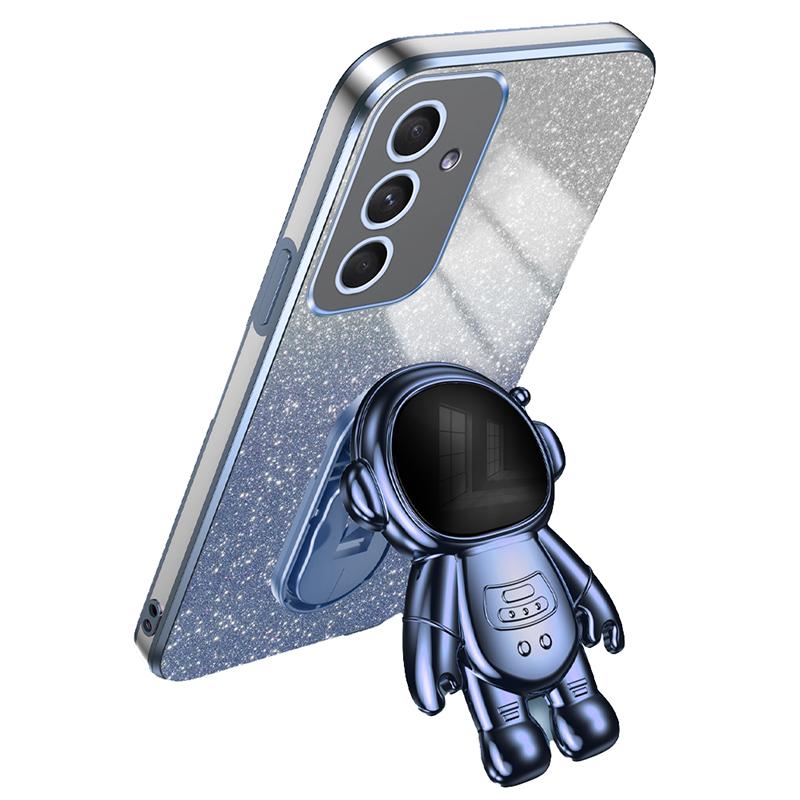For Samsung Galaxy A55 5G Shockproof Astronaut Kickstand Phone Case PC+TPU Anti-scratch Phone Cover
