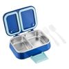 Lunch Box Termica in Acciaio Inossidabile per Bambini, 2 Scomparti, Ermetica, Contenitore Bento, per Scuola, Ufficio, Picnic