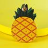Anti-lost Cartoon Key Holder Protective PU Fruit Key Rings Cute Leather Keychain  Bag Charm