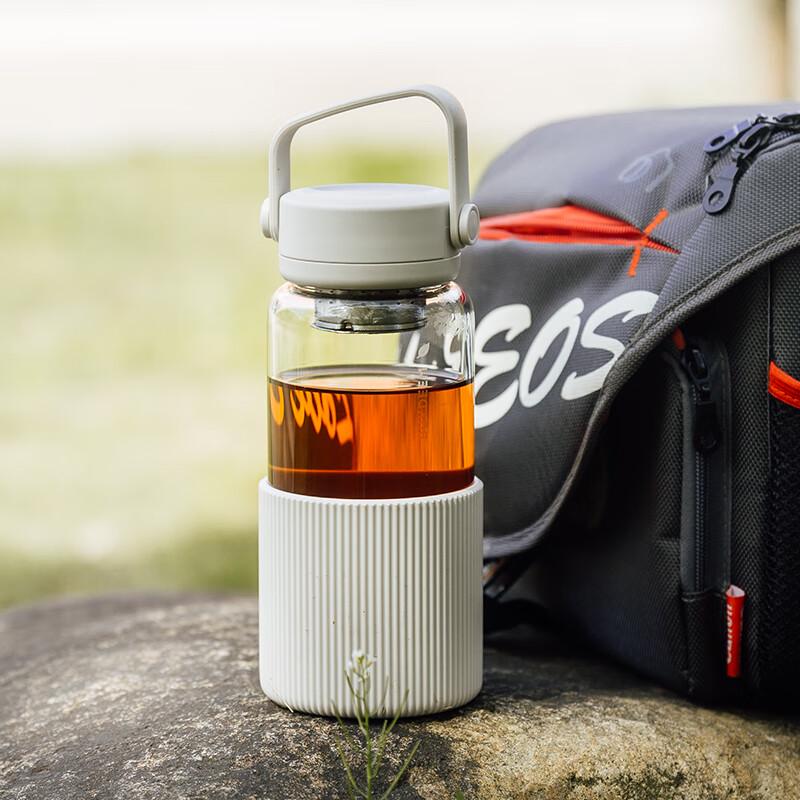 Buydeem Portable Tea Infuser Glass Mug