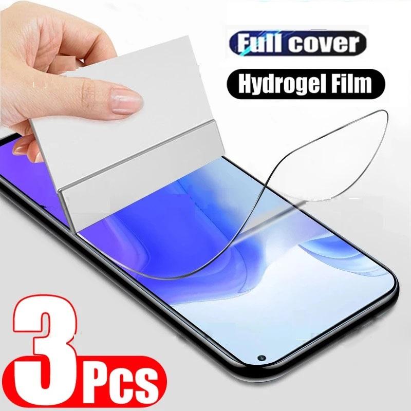 3 pçs filme de hidrogel para xiaomi redmi nota 13 14 12 11 pro plus 5g protetor de lente de tela macia 14 12S 11S 10S 8 9 10